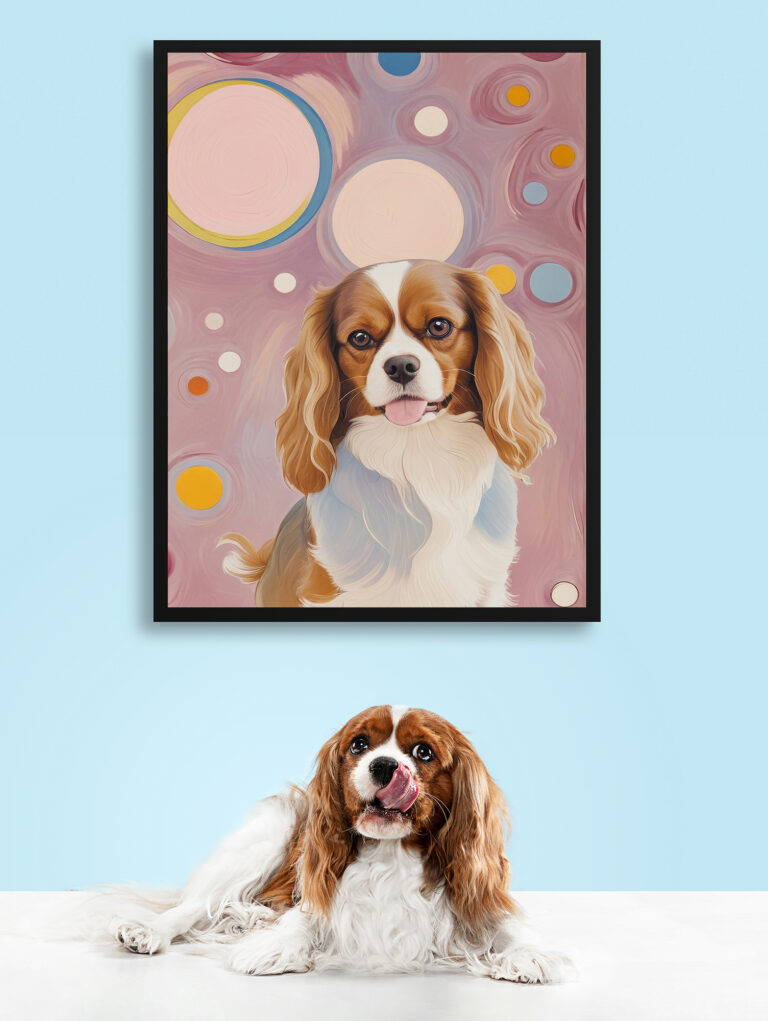 Hilma af Klint  Style Custom Pet Portrait - Art Print