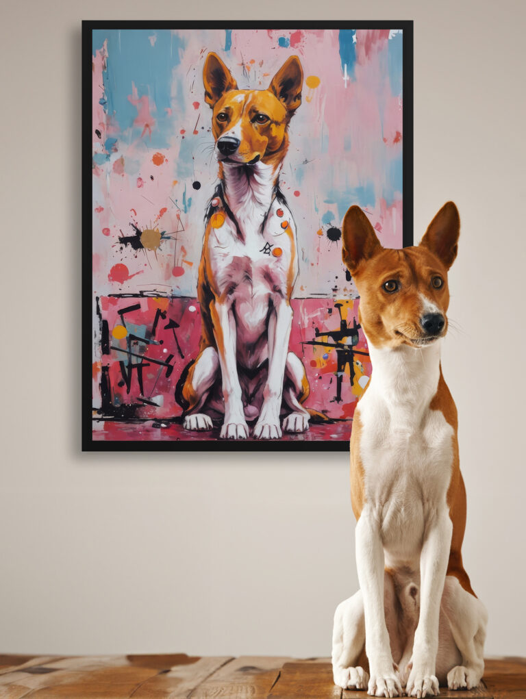 Basquiat Style Custom Pet Portrait - Art Print