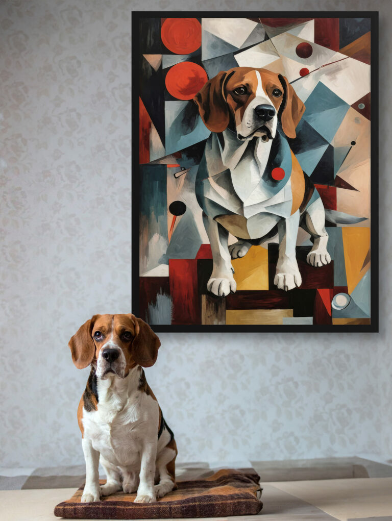 Picasso Style Custom Pet Portrait - Art Print