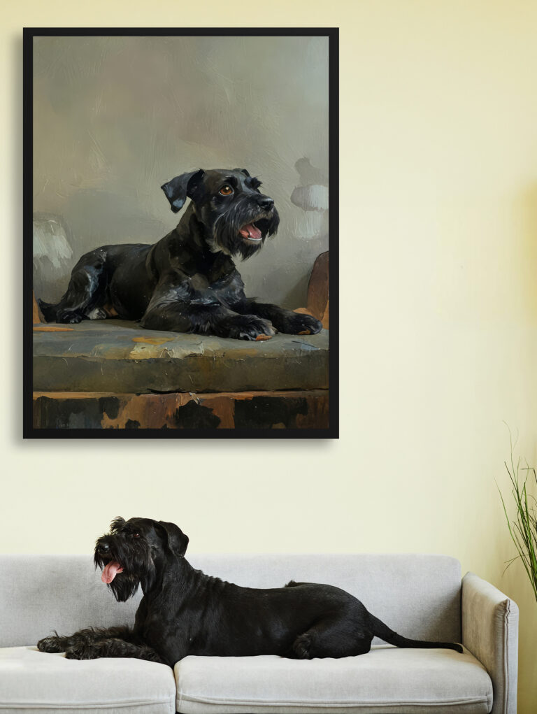 Rembrandt Style Custom Pet Portrait - Art Print