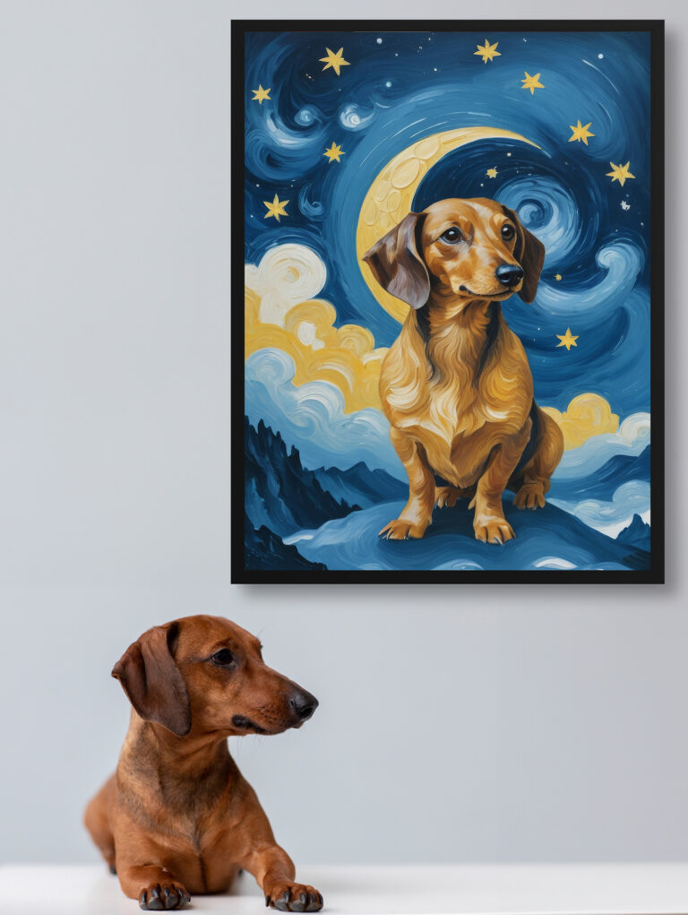 Van Gogh Style Custom Pet Portrait - Art Print